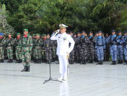 Korem 152 Baabullah Bersama Lanal Ternate dan Lanud Morotai Gelar Ziarah Nasional Sambut HUT ke-80 TNI