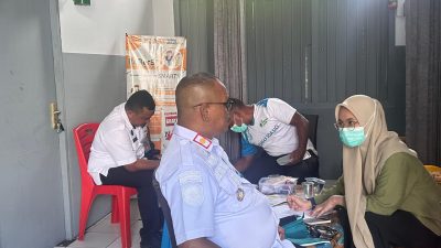 Komitmen Menjaga Kesehatan Pegawai Rutan Soasiu Gelar Pemeriksaan Kesehatan Gratis Bersama Puskesmas Soasiu 