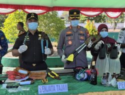 Kejari Halsel Musnahkan Barang Rampasan Perkara Pidana