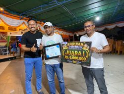Pasangan Iki Bams dan Chacel Sabet Juara I Saruma Domino Open Tournament 2026