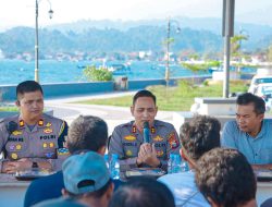 Dengar Masukan Langsung, Kapolres Ngopi Bareng Bersama Pengemudi Ojek di Halsel