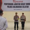 Kapolres Halsel Pimpin Penyerahan Jabatan Kasat Binmas: Fungsi Pembinaan Harus Tetap Maksimal