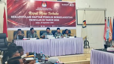 KPU Halbar Tetapkan 96.800 Daftar Pemilih Berkelanjutan
