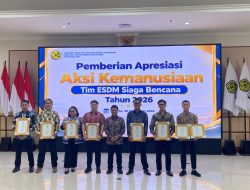 Dedikasi untuk Kemanusiaan, NHM Raih Penghargaan Tim ESDM Siaga Bencana 2026